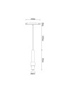 MAGNETO* COLGANTE 7W BLANCO 3000K